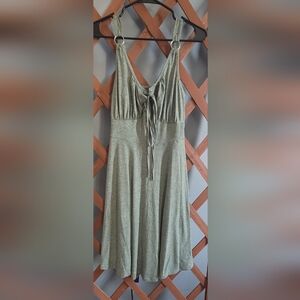 Green Maxi Dress with Tie Detail